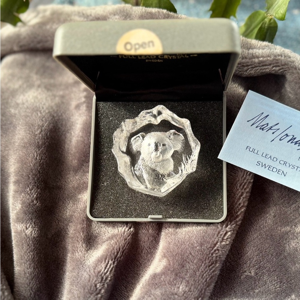 Mats Jonasson Crystal Koala Figurine